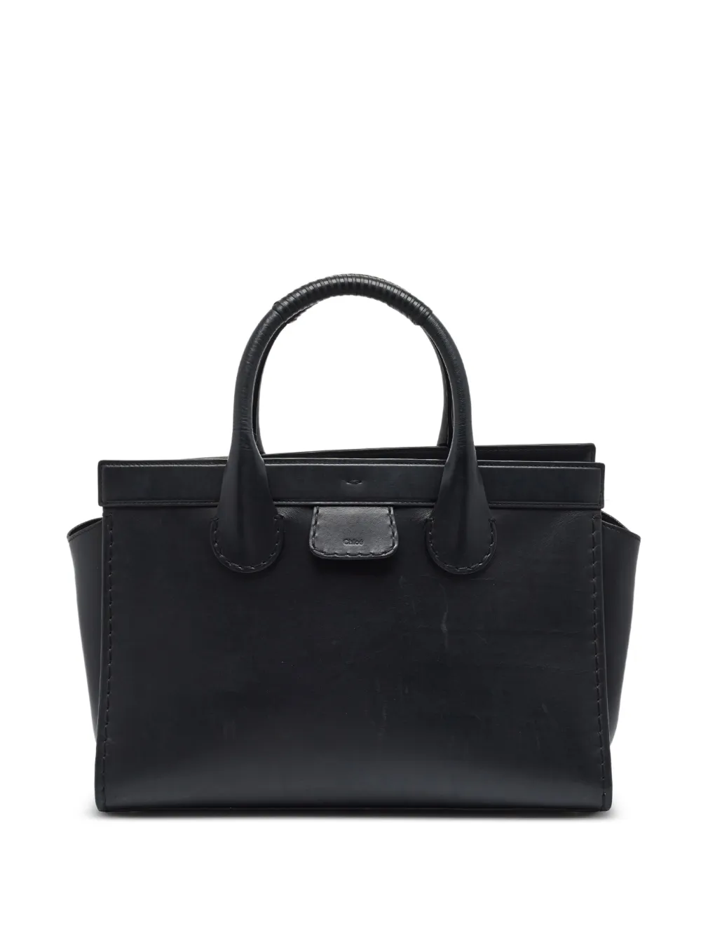 Chloé Pre-Owned large Edith leather tote bag - Nero