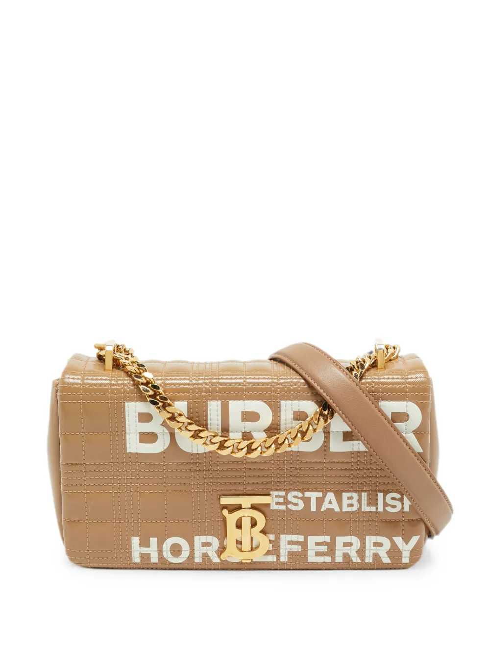 Burberry Pre-Owned small Lola Horseferry quilted shoulder bag - Toni neutri