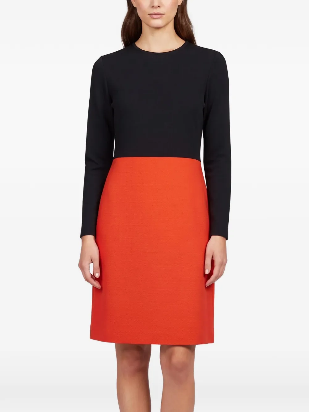 Victoria Victoria Beckham Minikleid in Colour-Block-Optik - Orange