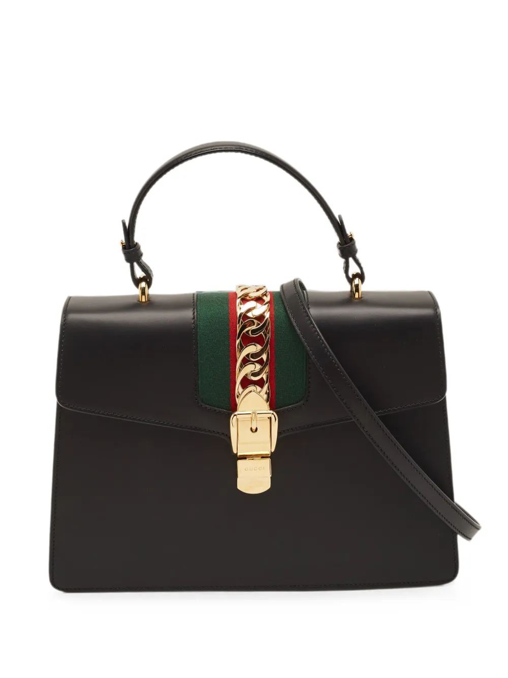 Gucci Pre-Owned Borsa tote Sylvie media - Nero