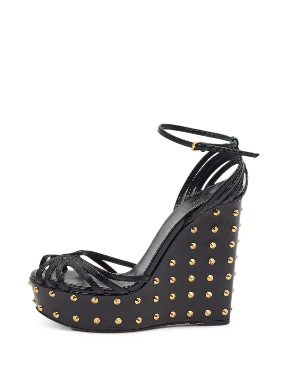 Gucci Pre-Owned spiked-heel sandals - Schwarz