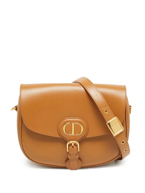 Dior Pre-owned 2020 Medium Bobby Buckle Cross Body Bag in Brown