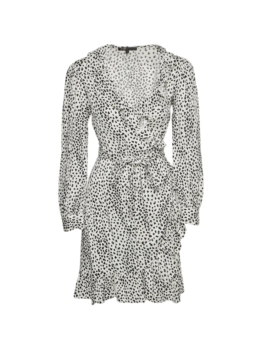 Maje Rosana animal-print mini dress - Bianco