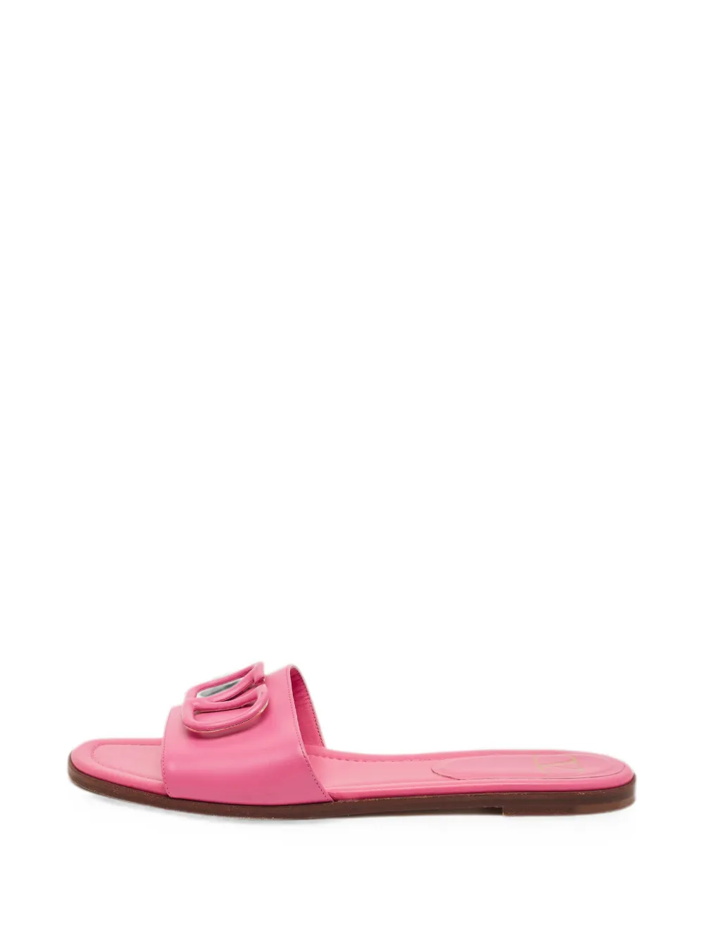 Valentino Garavani Pre-Owned VLogo slide flat sandals - Rosa