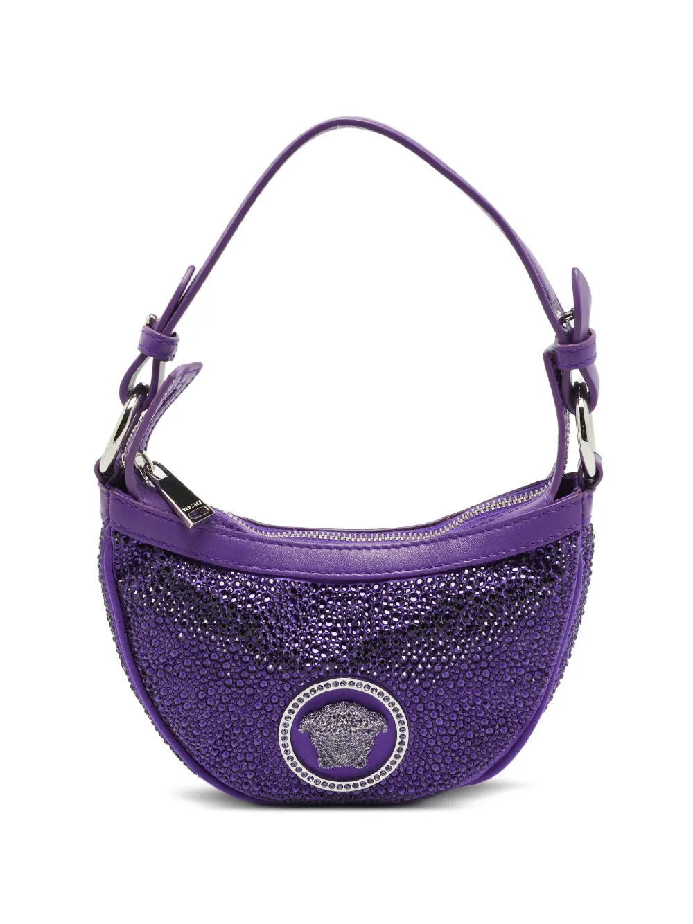 Versace Pre-Owned Repeat Medusa crystal shoulder bag - Purple