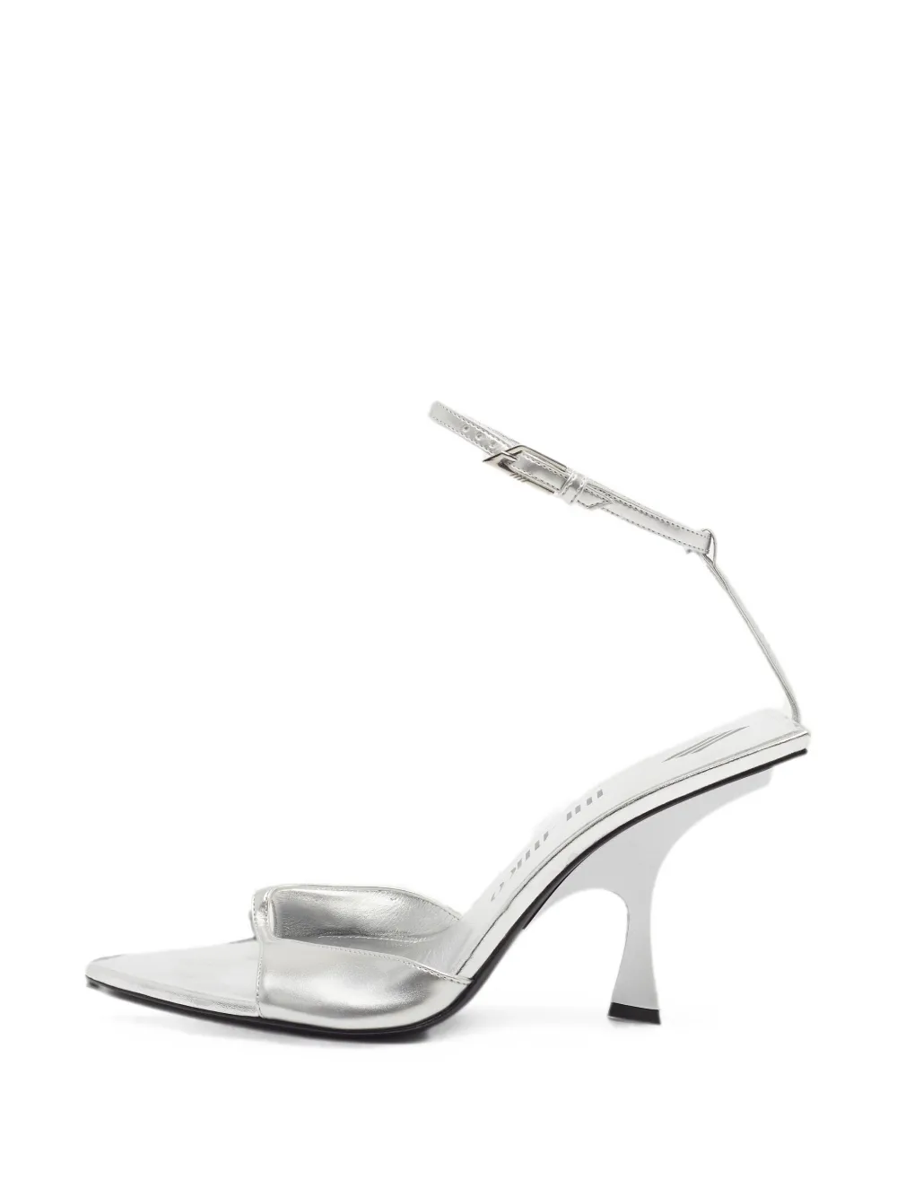 The Attico Venus ankle strap sandals - Argento