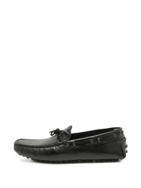 Fendi Pre-Owned Zucca leather loafers