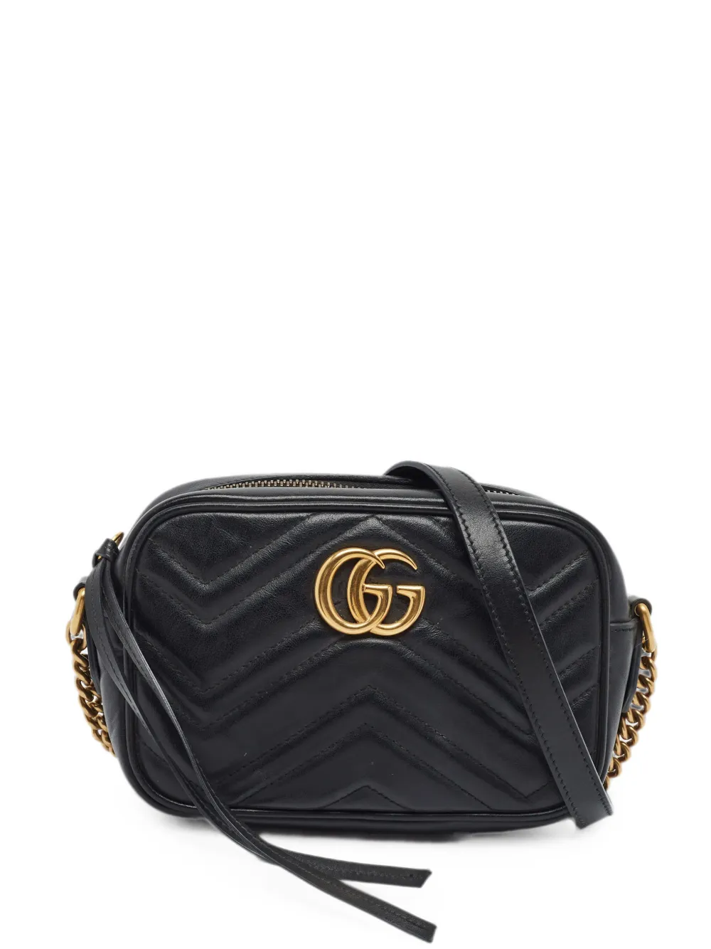 Gucci Pre-Owned GG Marmont matelassé cross body bag - Schwarz
