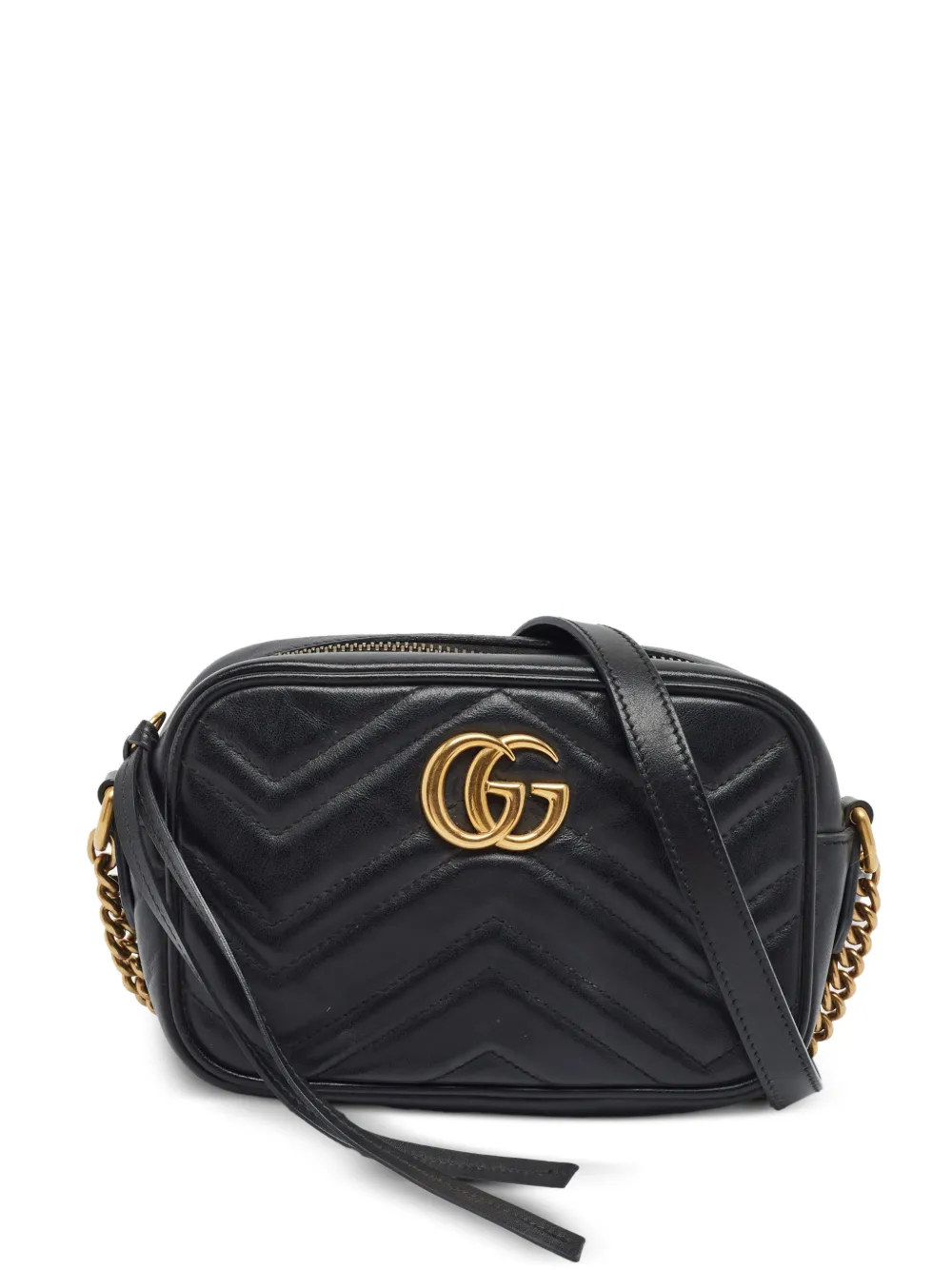 Gucci Pre-Owned GG Marmont matelassé cross body bag - Schwarz