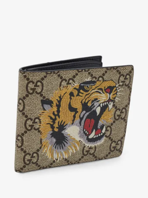 Gucci Pre-Owned GG Supreme Tiger-print bi-fold wallet