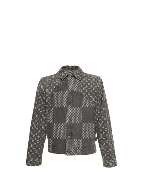 Louis Vuitton Pre-Owned veste en jean Giant Damier à motif monogrammé
