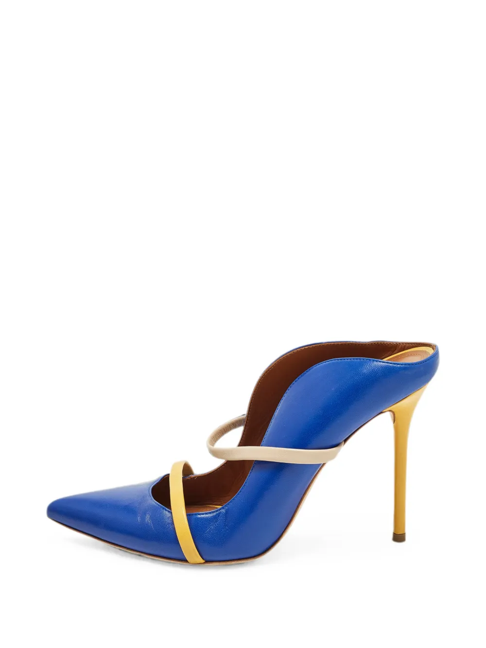 Malone Souliers Maureen leather heeled mules - Blue