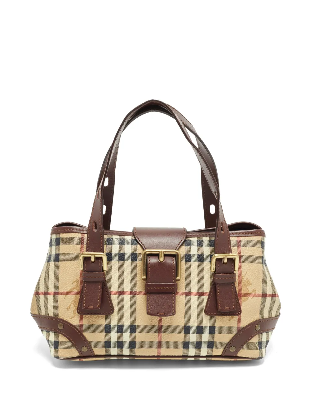 Burberry Pre-Owned small Haymarket Check buckle tote bag - Toni neutri