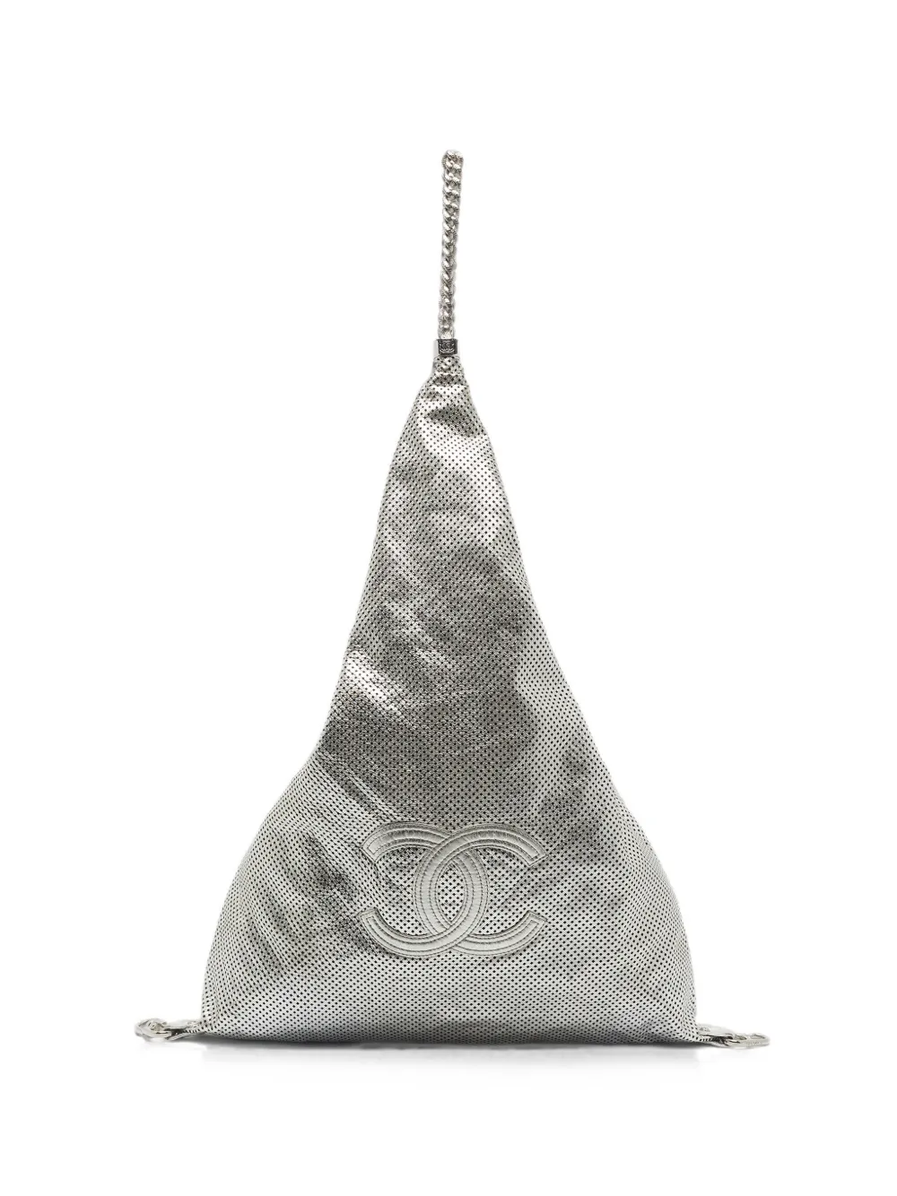 CHANEL Pre-Owned 2008-2009 Rodeo Drive perforated tote bag - Argento