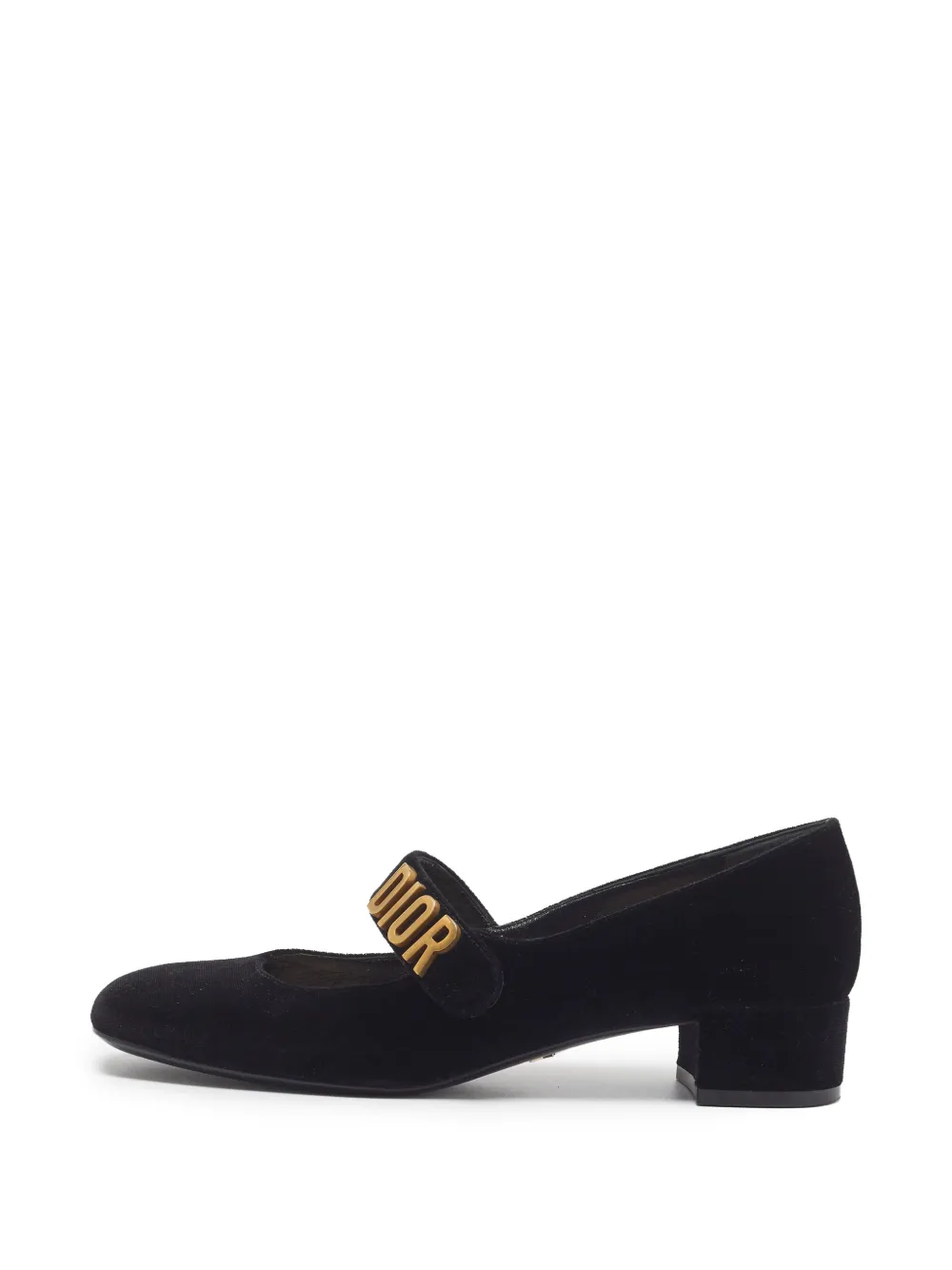 Christian Dior Pre-Owned Baby-D velvet heeled pumps - Schwarz