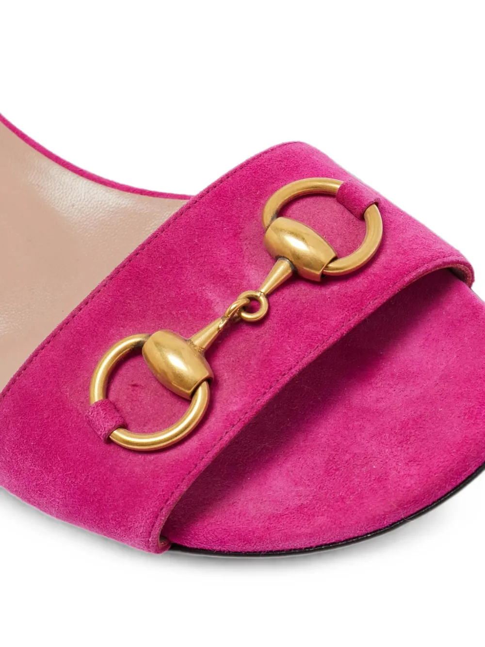 Gucci Pre-Owned GGマーモント レザーサンダル | ピンク | FARFETCH JP