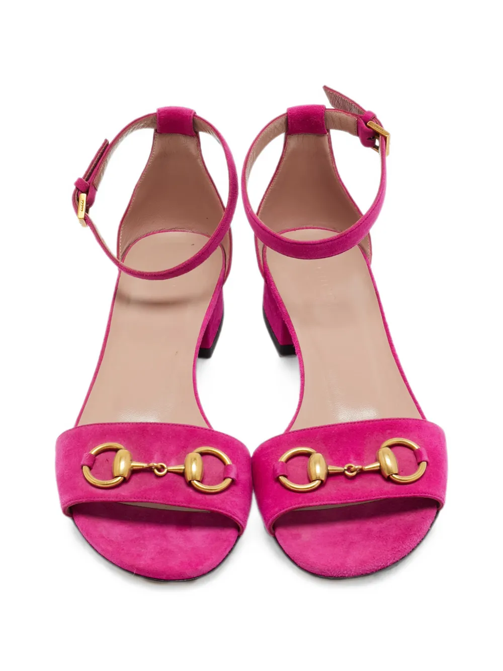 Gucci Pre-Owned GGマーモント レザーサンダル | ピンク | FARFETCH JP