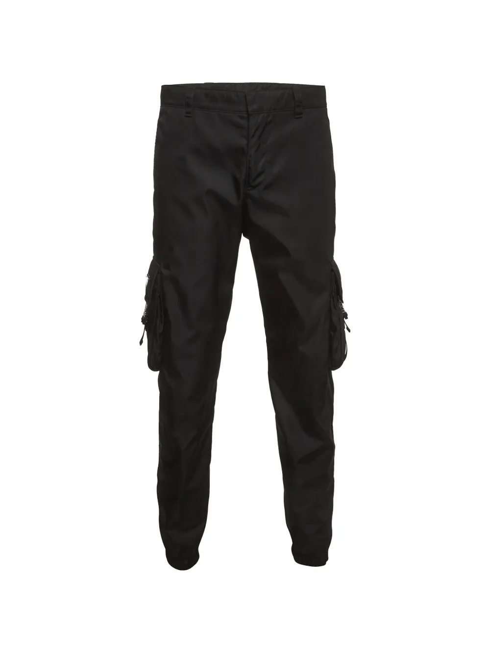 Prada Pre-Owned Re-Nylon Triangle-logo cargo pants - Nero
