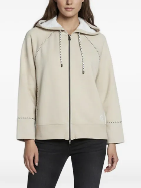 424 logo-embroidered zip-up hoodie