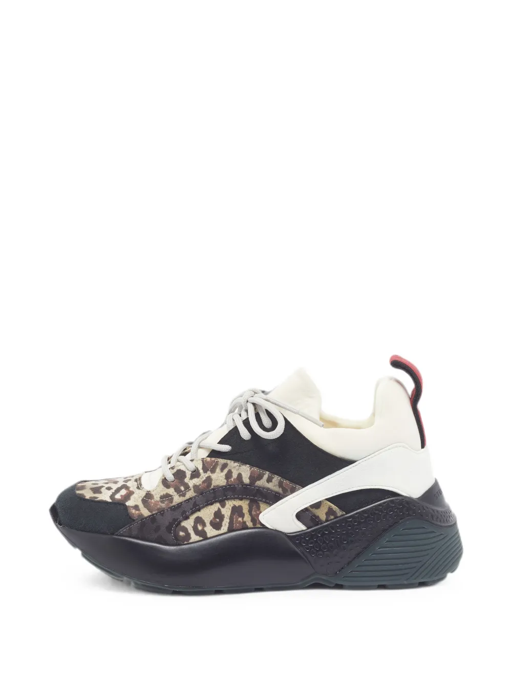 Stella McCartney Pre-Owned Eclypse leopard-print sneakers - Nude