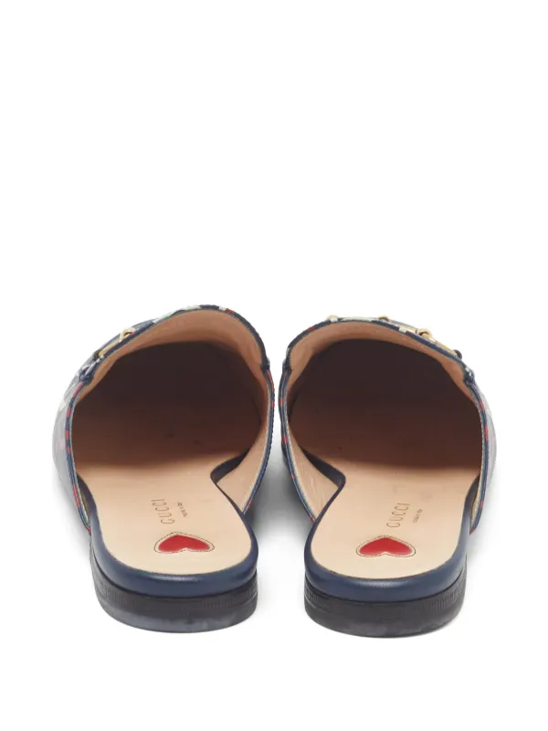 Gucci Pre-Owned プリンスタウン ホースビット ミュール | ブルー