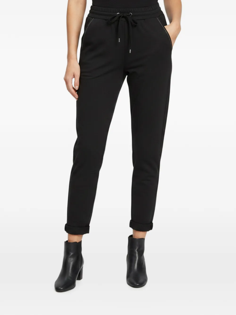 Brunello Cucinelli drawstring jersey joggers - Black
