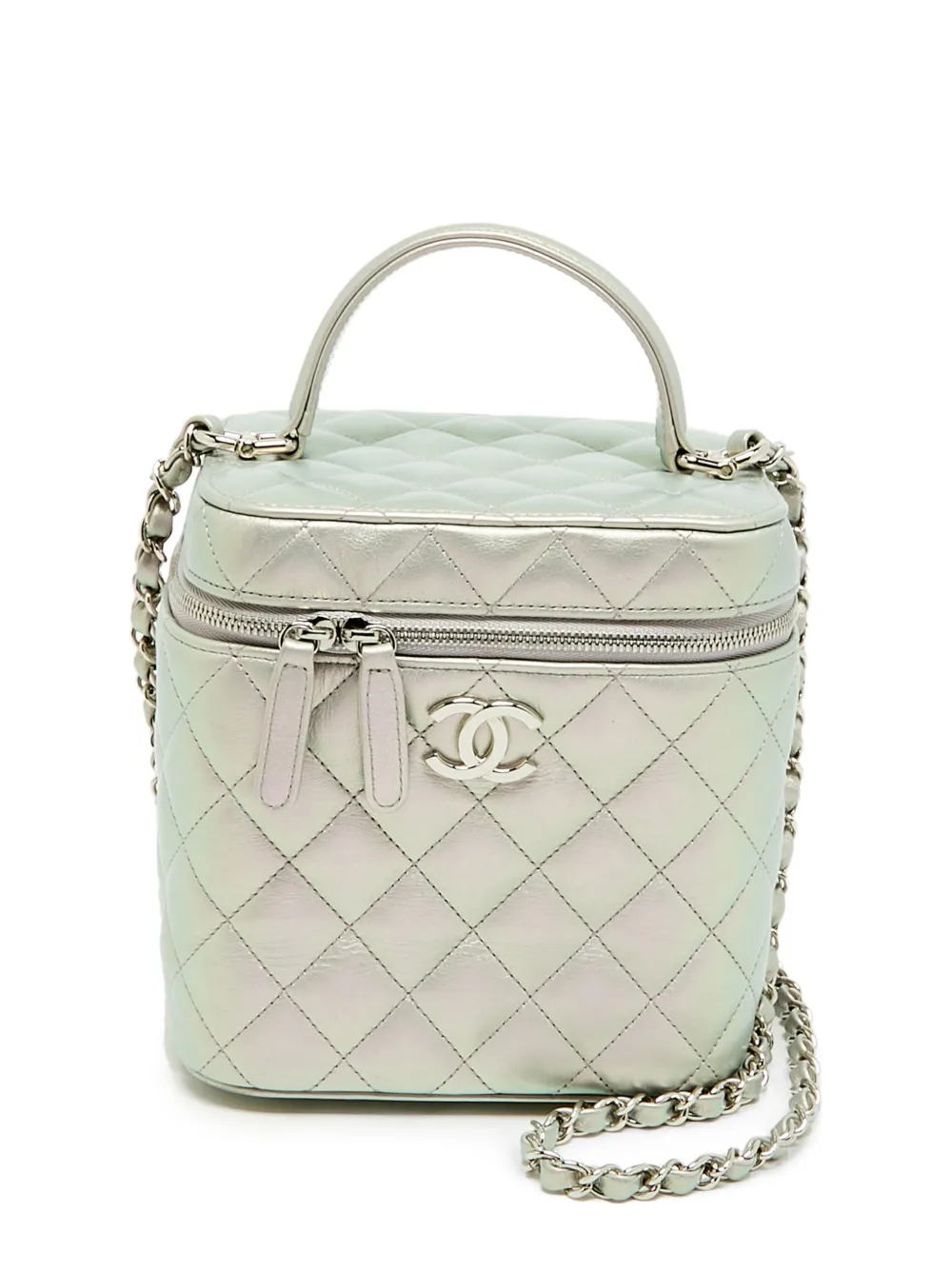 CHANEL Pre-Owned Vanity Case metallic crossbody bag - Silver