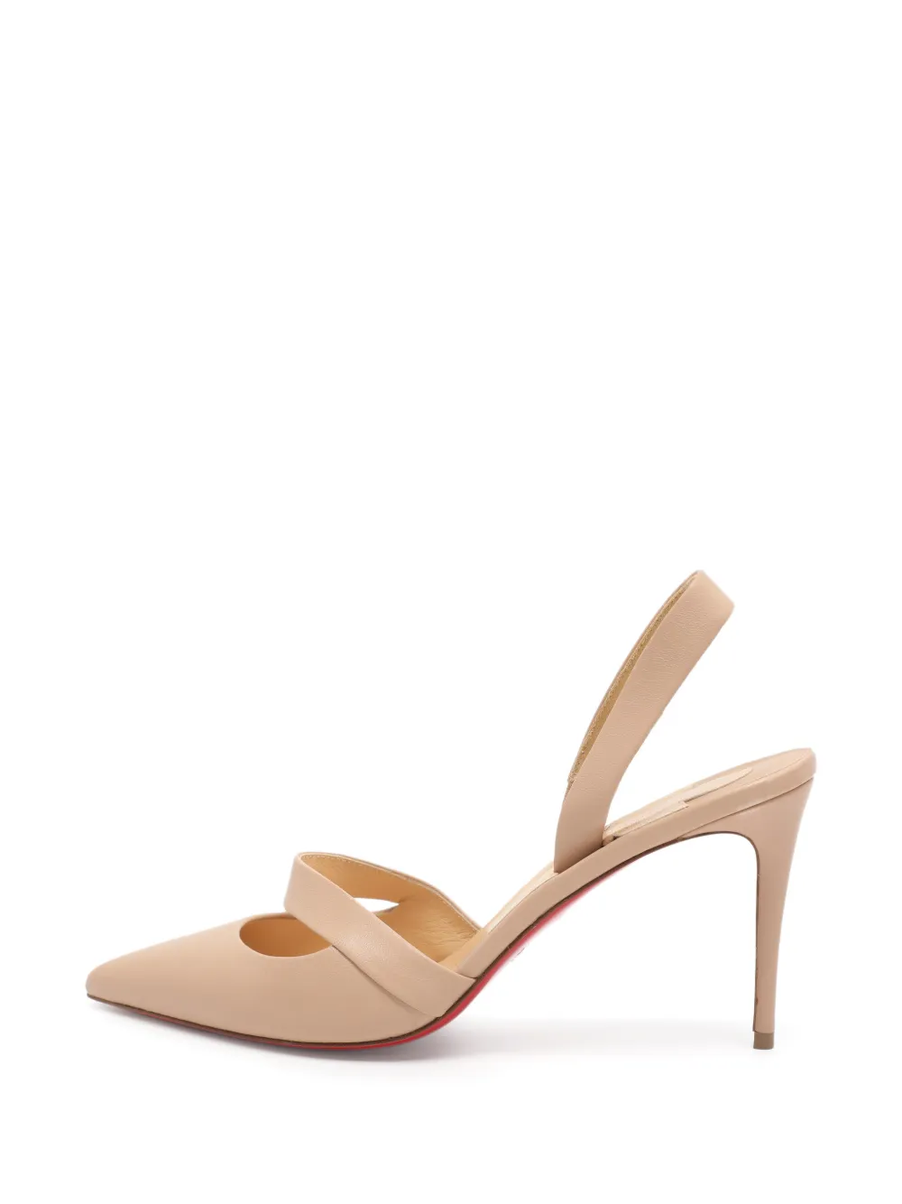 Christian Louboutin Pre-Owned Actina slingback heeled pumps - Nude