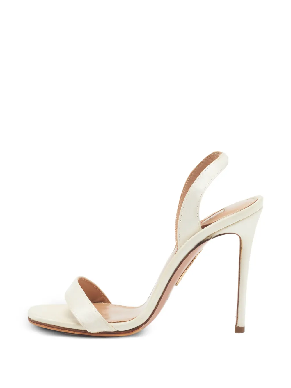Aquazzura So Nude slingback-strap sandals - Weiß