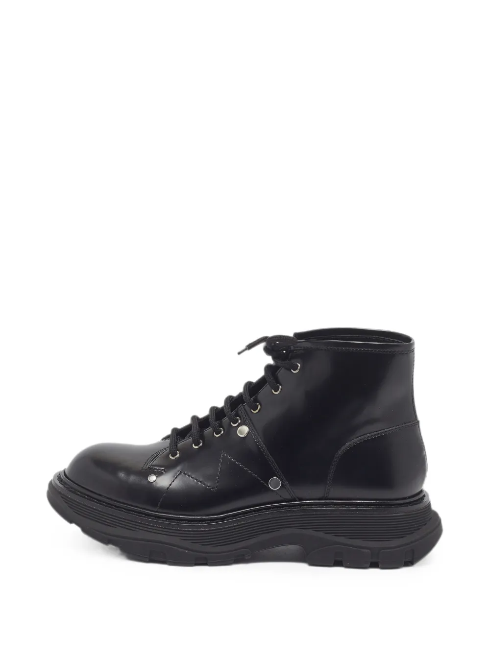 Alexander McQueen Pre-Owned Tread combat boots - Schwarz