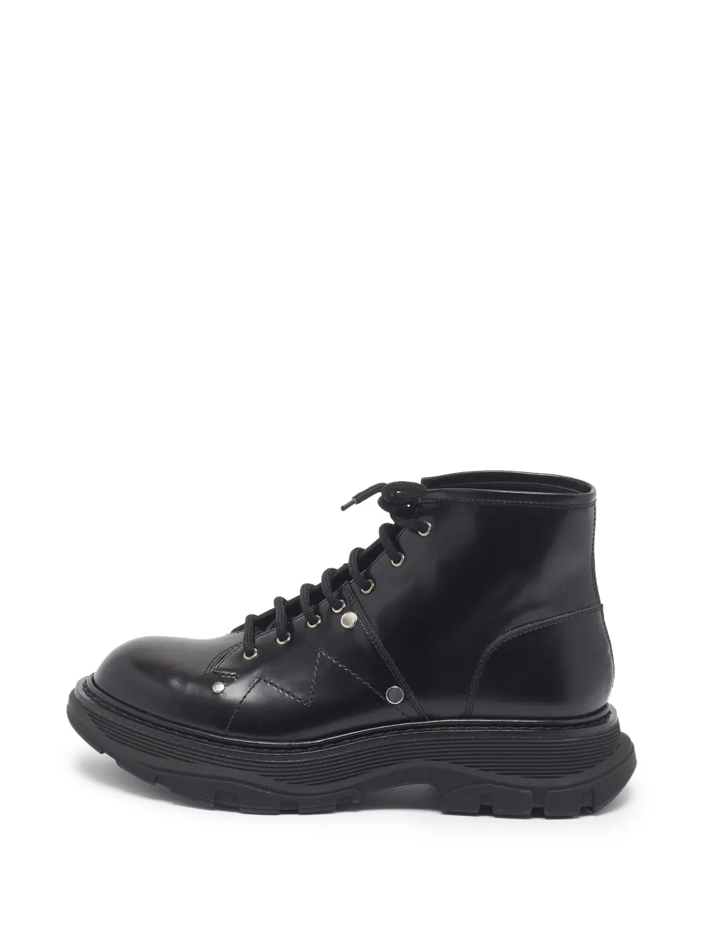Alexander McQueen Pre-Owned Tread combat boots - Schwarz