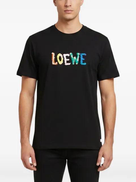 Loewe Pre-Owned logo embroidered T-shirt