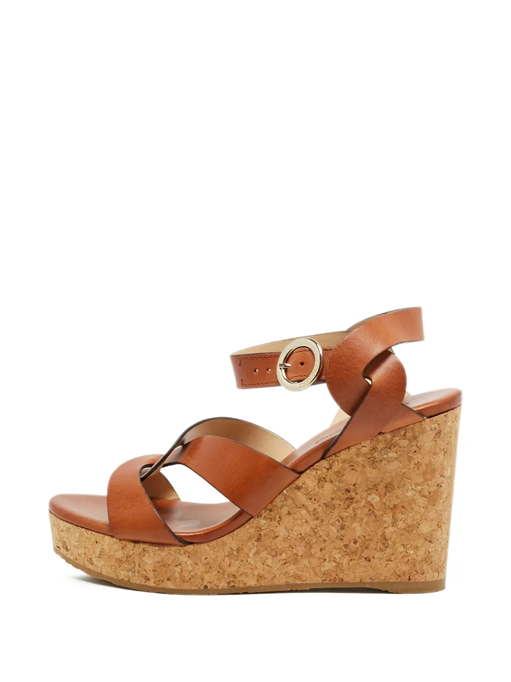 Jimmy Choo Pre-Owned Aleili wedge sandals - Braun