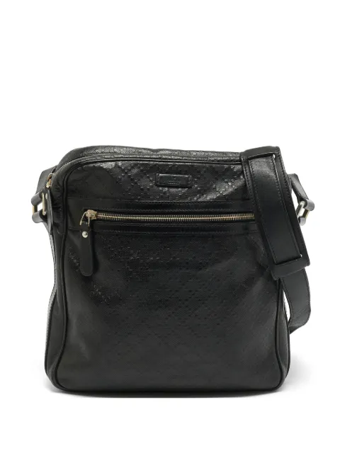 Gucci Pre-Owned logo-patch messenger bag