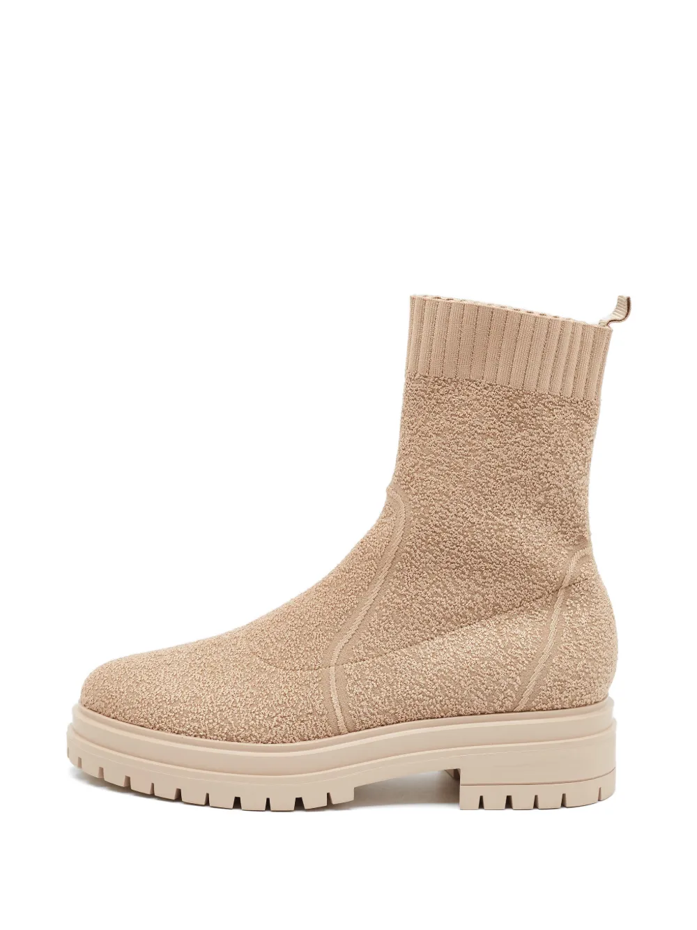 Gianvito Rossi Torrance bouclé ankle boots - Toni neutri