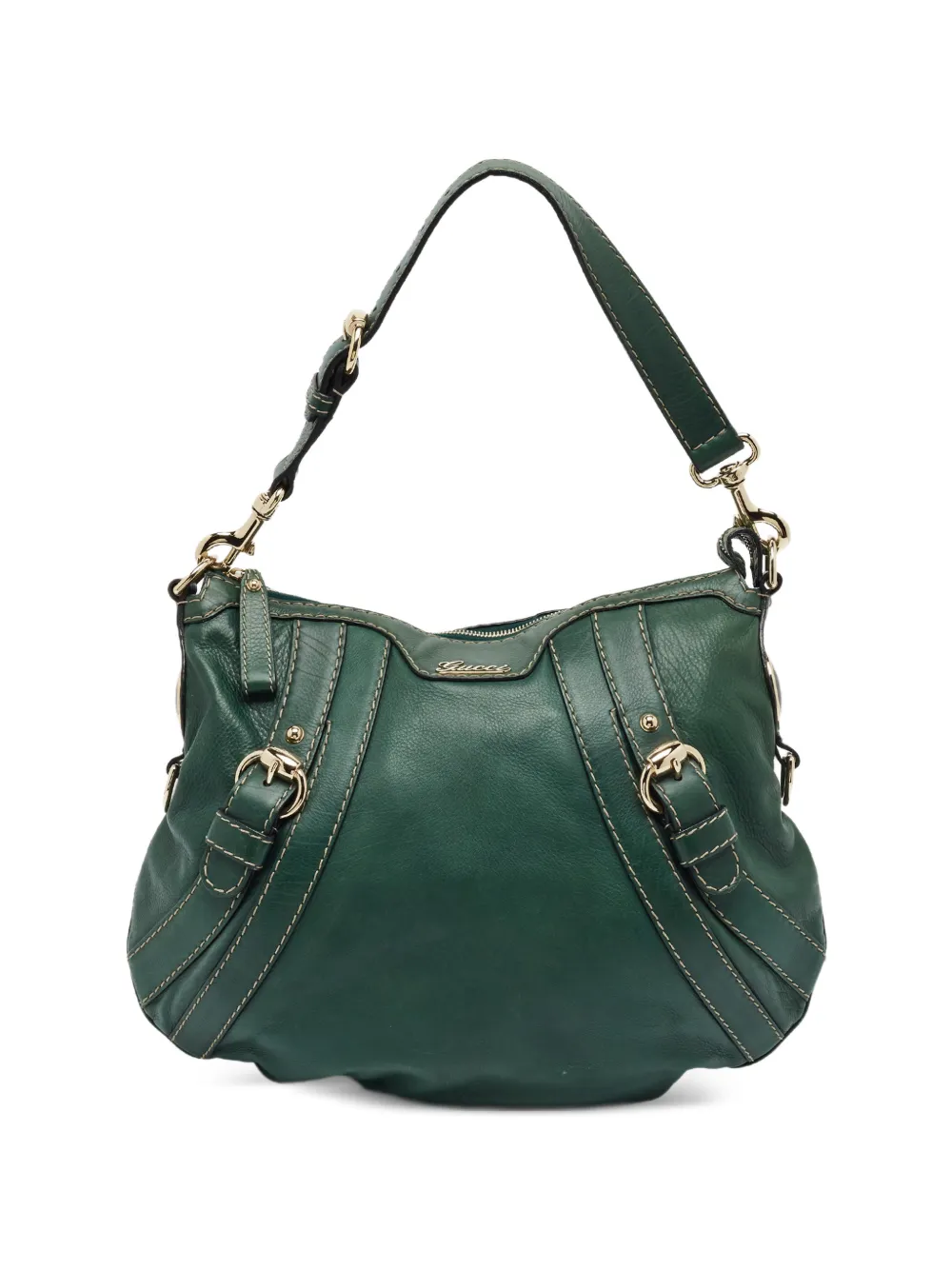 Gucci Pre-Owned medium Crest Boule shoulder bag - Grün