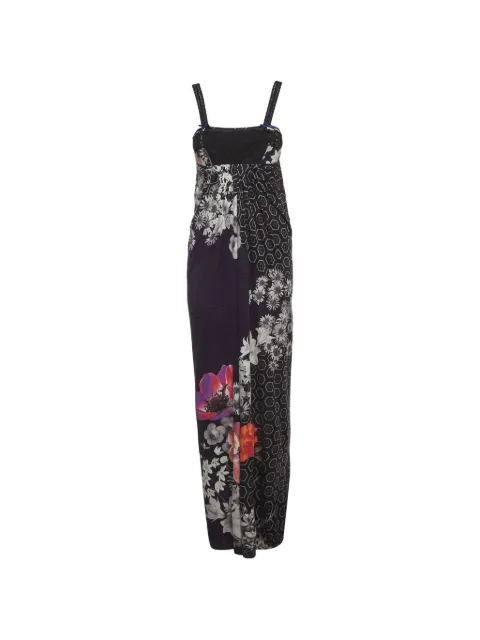 Roberto Cavalli patchwork floral-print maxi dress