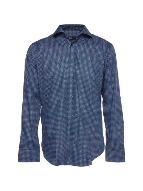 BOSS camisa con motivo geométrico