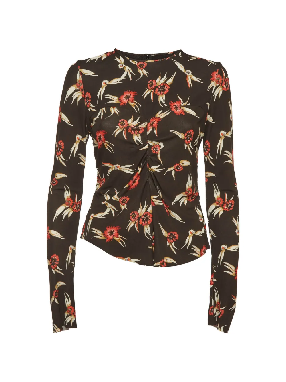 ISABEL MARANT floral-print blouse - Braun