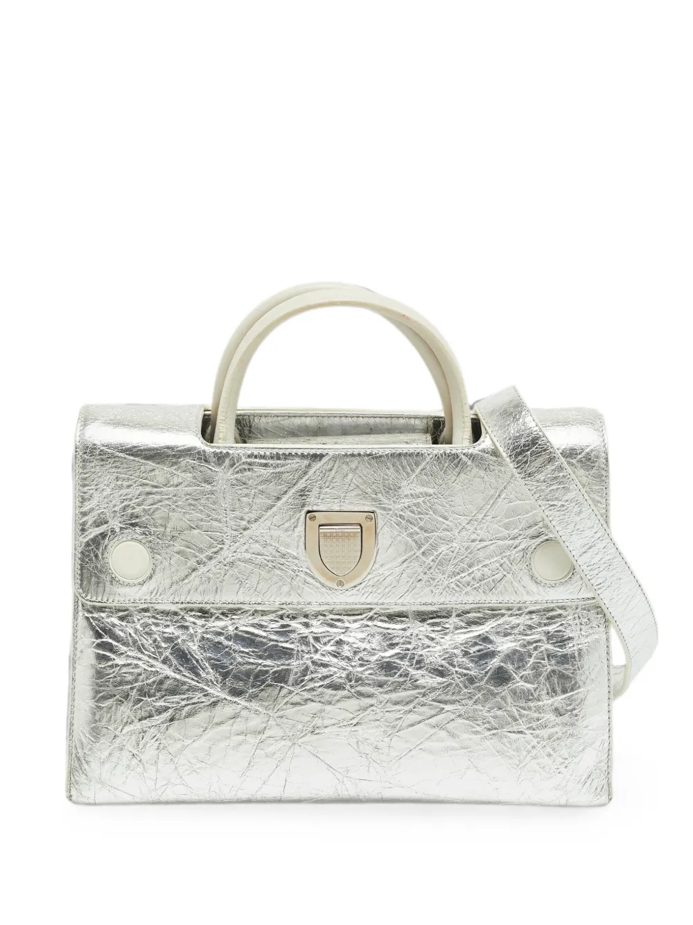 Christian Dior Pre-Owned 2016 medium Diorever leather tote bag - Silver