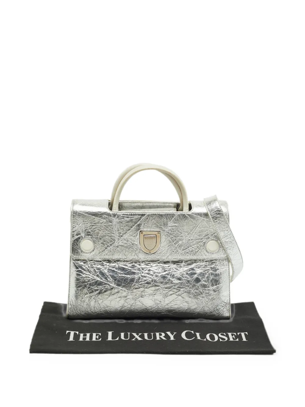Christian Dior Pre-Owned 2016 medium Diorever leren shopper Zilver
