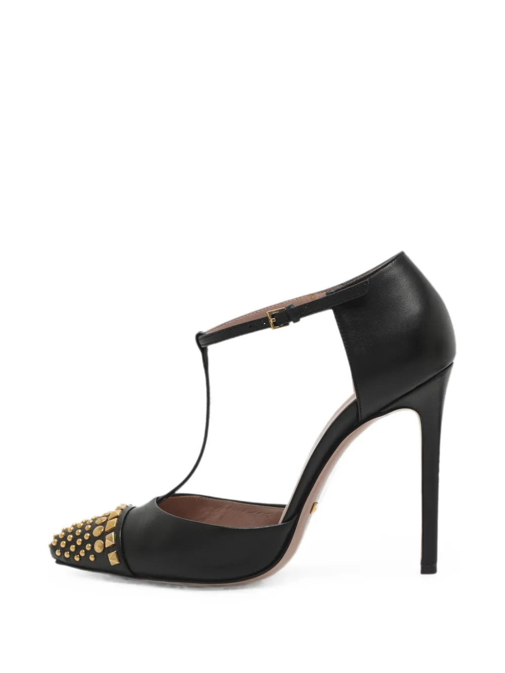 Gucci Pre-Owned Coline stud-embellished leather heeled pumps - Schwarz