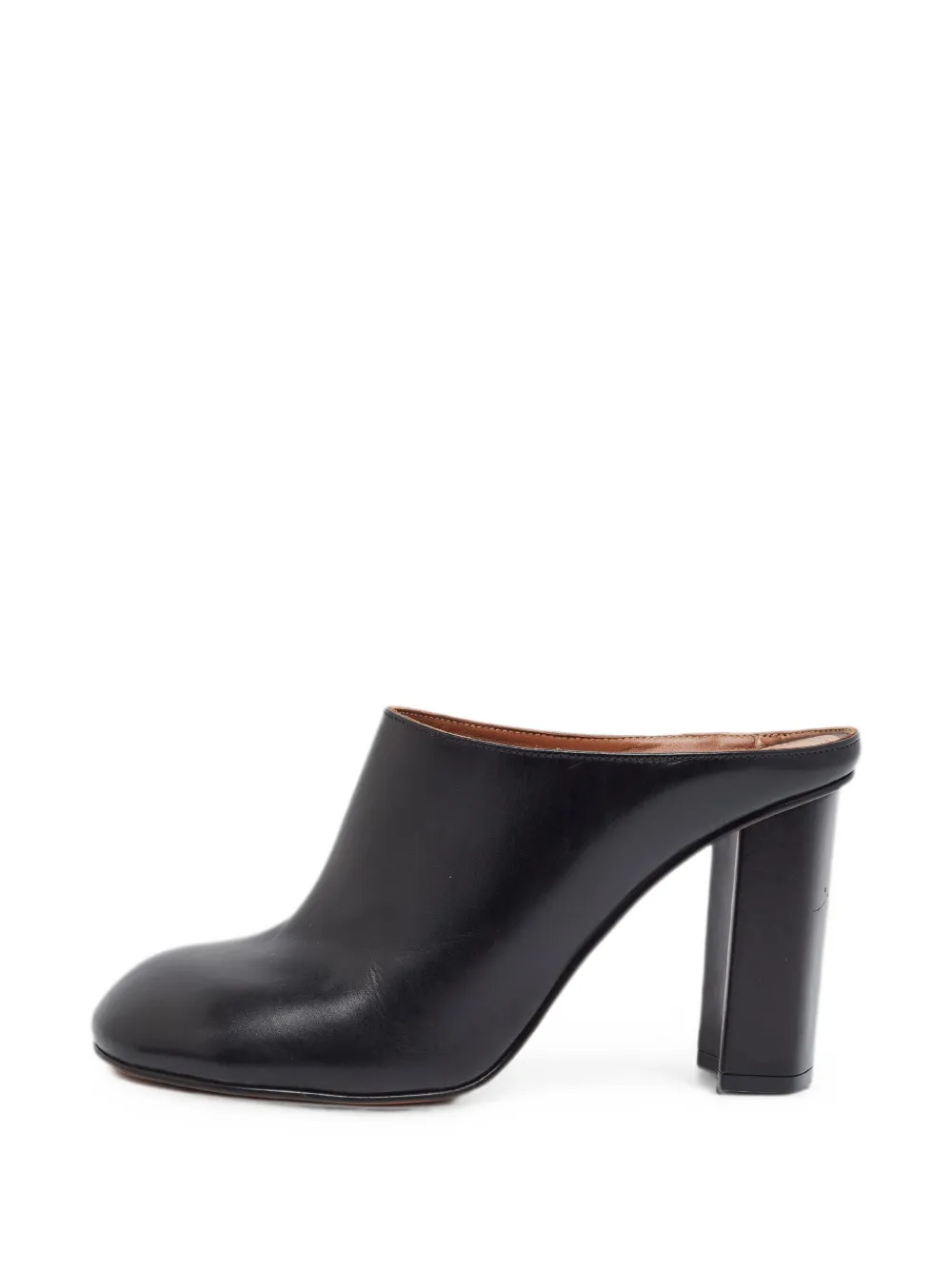 Pre-owned Alaïa Babylone Leather Mules In Black