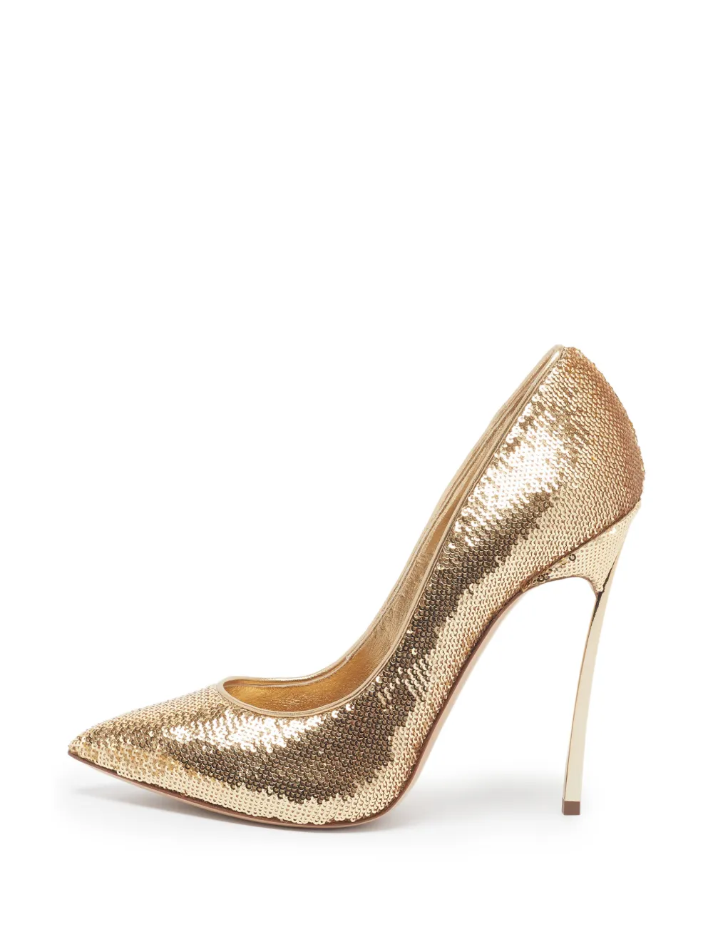 Casadei Vintage Blade sequin-embellished pumps - Gelb