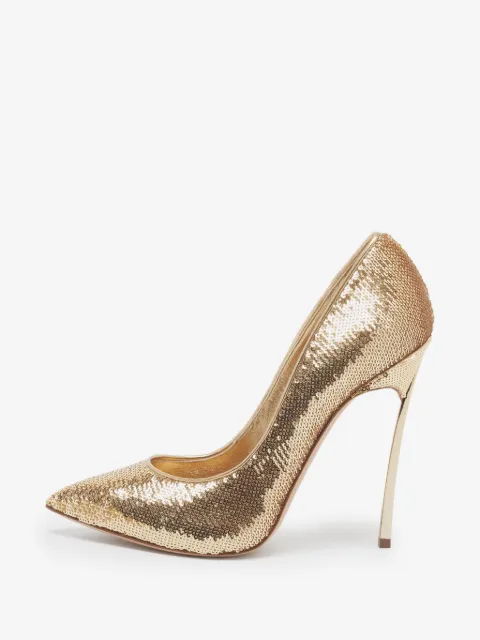 Casadei Vintage Blade sequin-embellished pumps