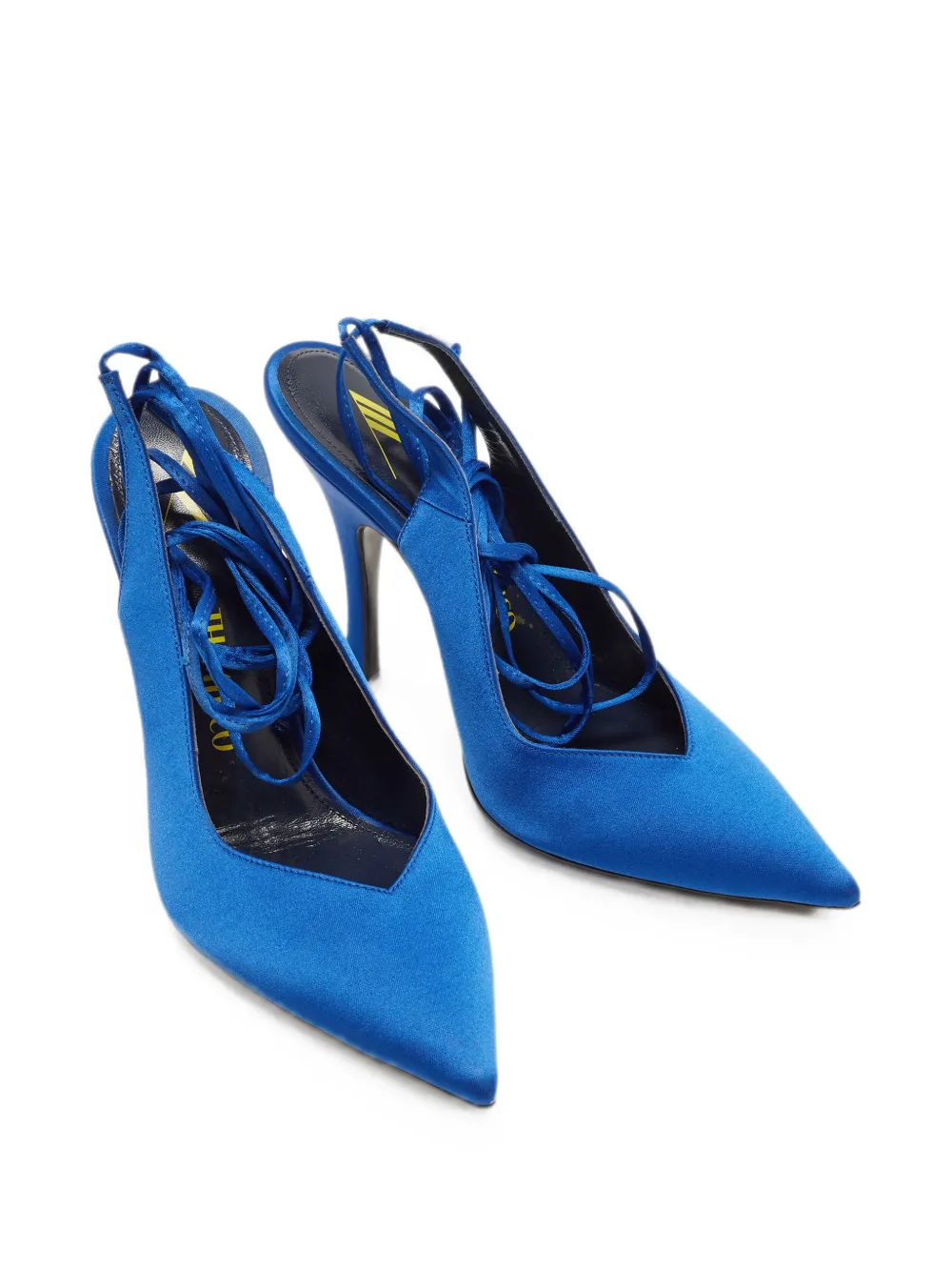 The Attico Venus ankle-strap heeled pumps - Blu