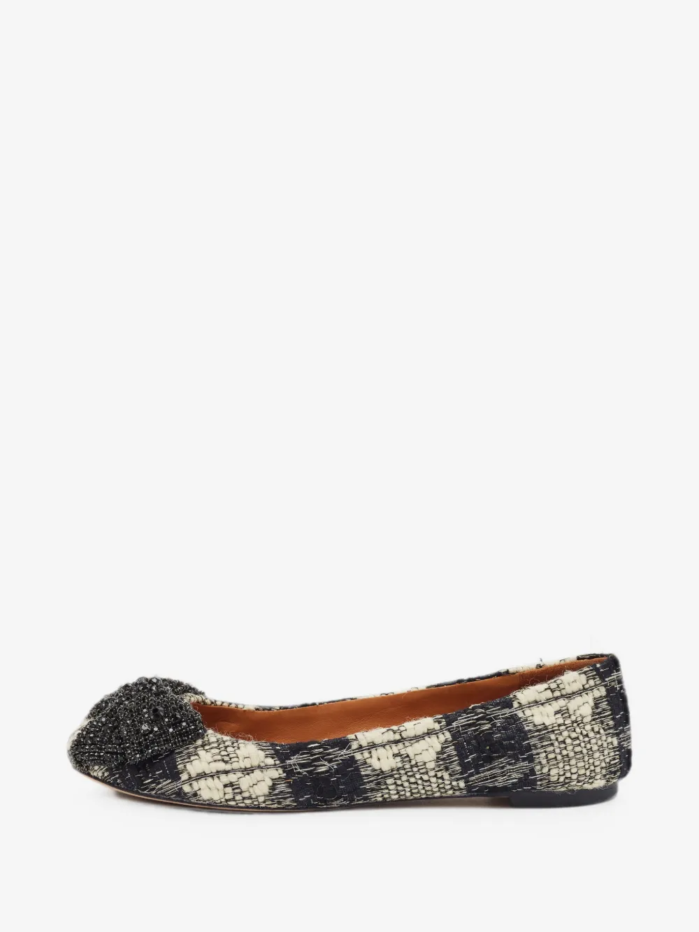 crystal-bow ballet flats