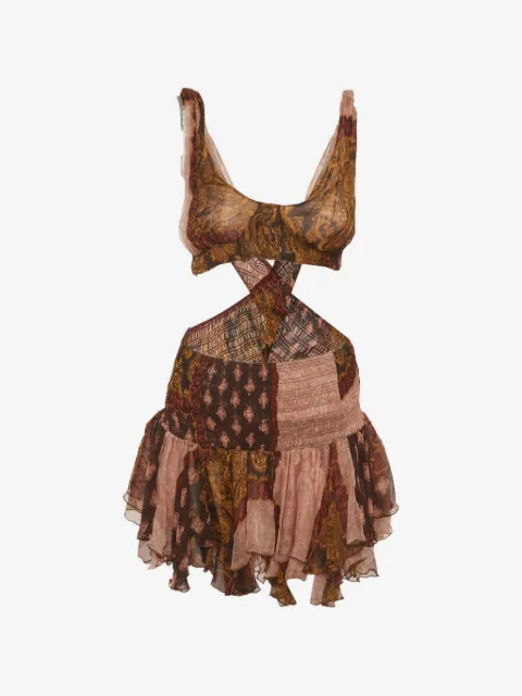 Donde Esteban estrellitas cut-out mini dress