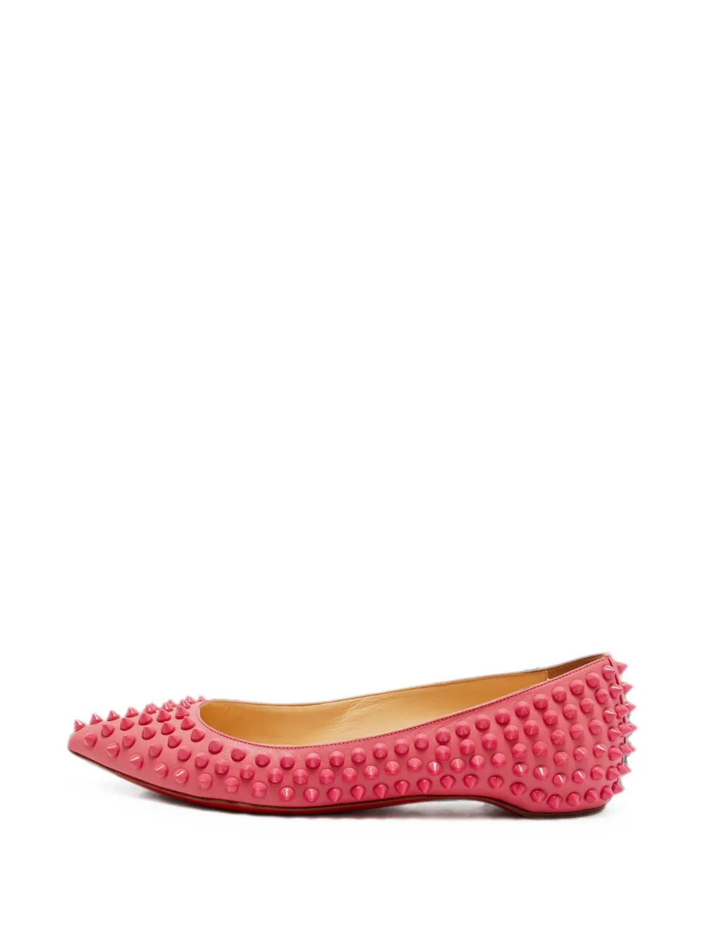 Christian Louboutin Pre-Owned Pigalle Spikes ballet flats - Rosa