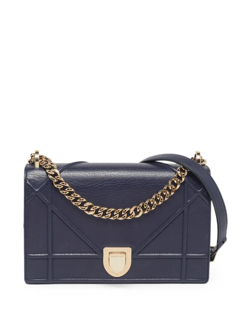 Christian Dior Pre-Owned Borsa a spalla Diorama media con motivo Cannage 2017 - Blu